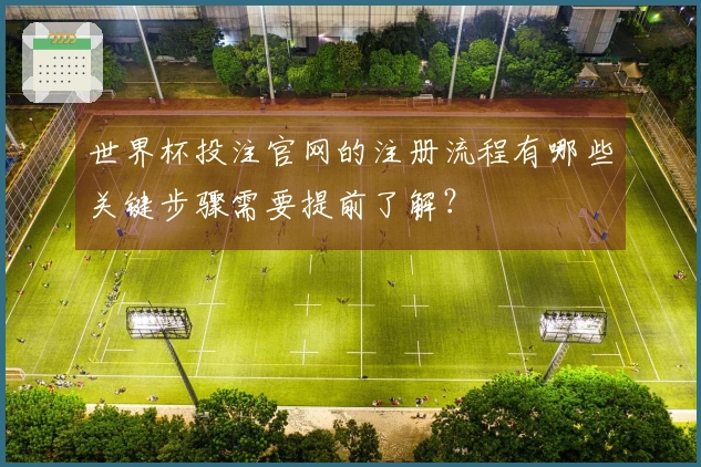 世界杯投注官网的注册流程有哪些关键步骤需要提前了解？